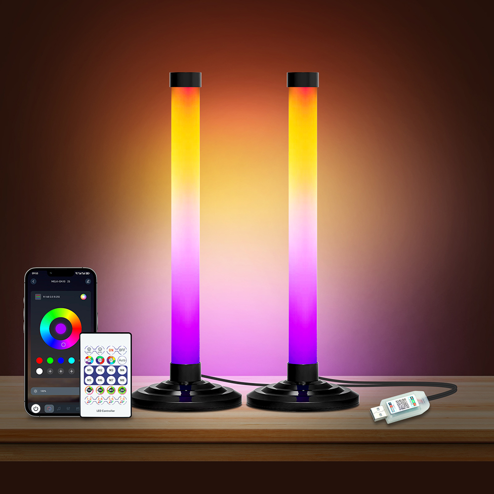 Pc Gaming Second - 2-4 lichte RGB-kit Smart LED-vloerlamp App