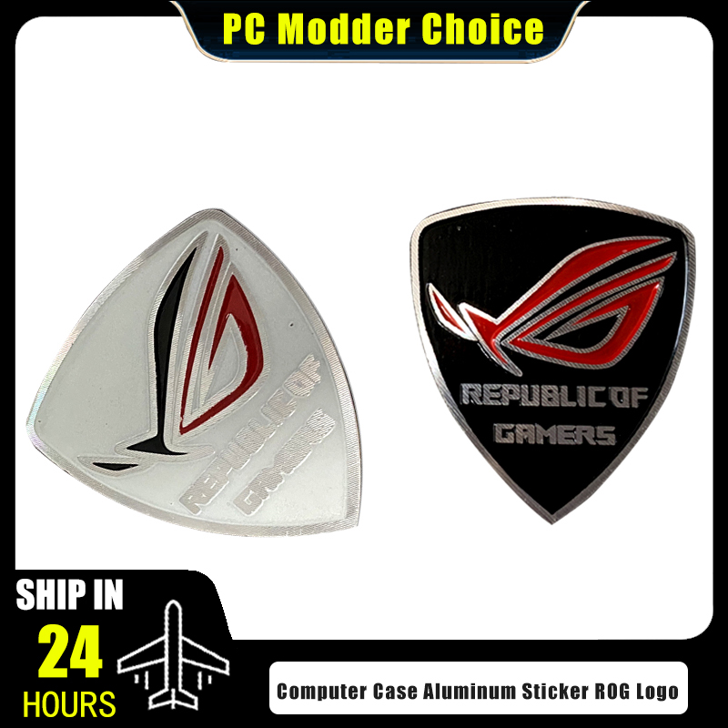 Pc Gaming Quotes - Computerkast Aluminium sticker ROG Logo Gamer