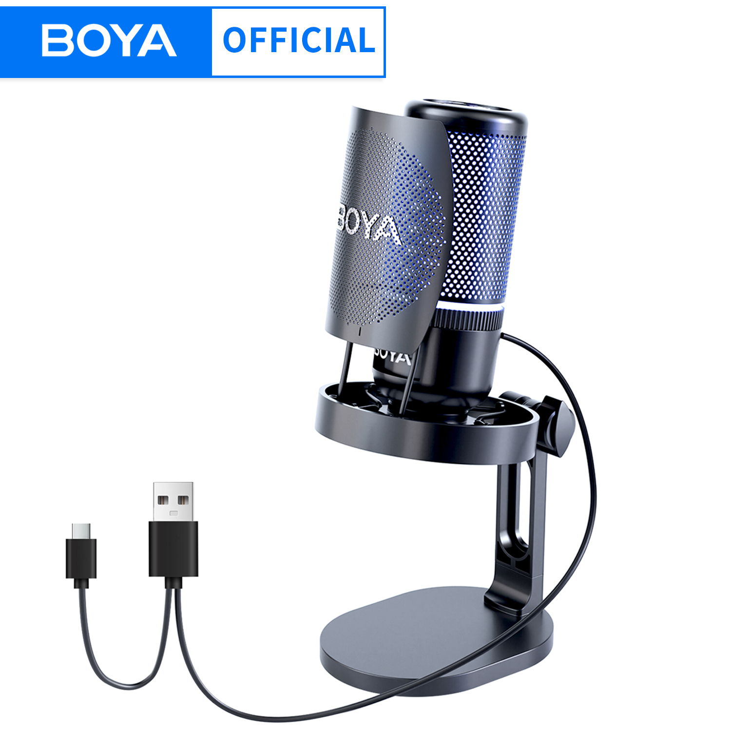 Pc Gaming Youtubers - BOYA K3 K9 USB-gamingmicrofoon Ruisonderdrukking/RGB/Gain voor