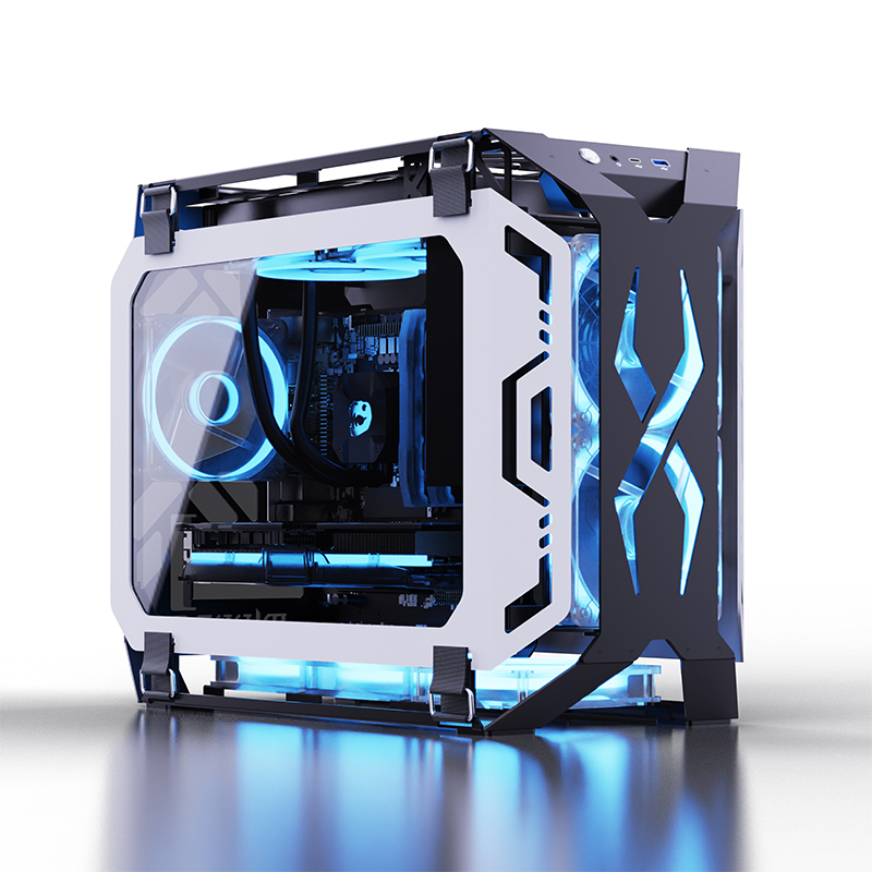 Pc Case Tempered Glass - Lovingcool Nieuw Ontwerp Open Stijl Gaming