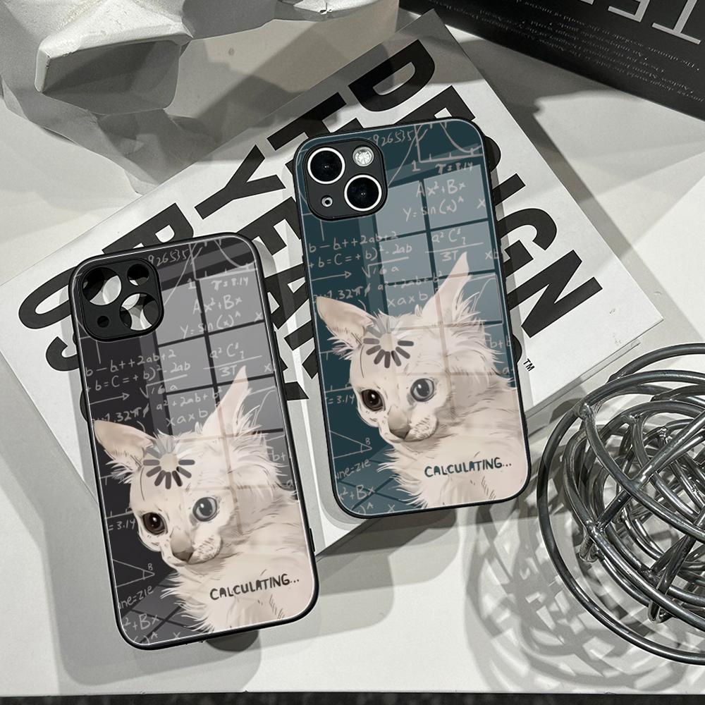 Pc Case Tempered Glass - Art Formula Cat Graffiti Telefoonhoesje Gehard