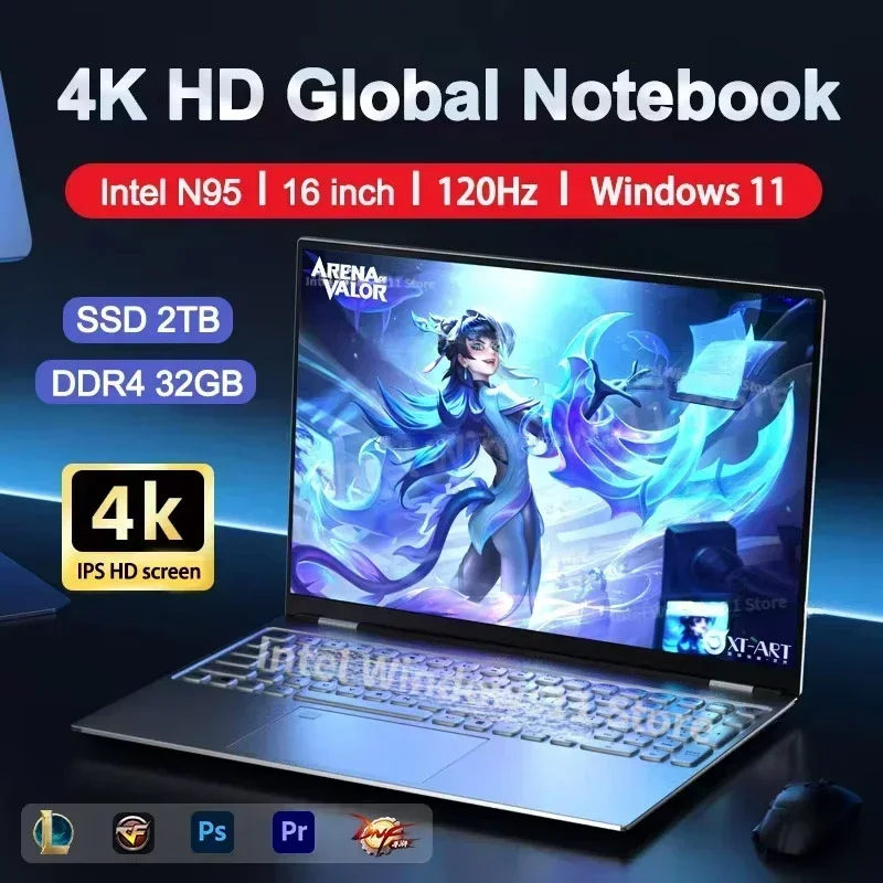Pc Gaming Second - NIEUWE Laptop Intel N95 4K HD
