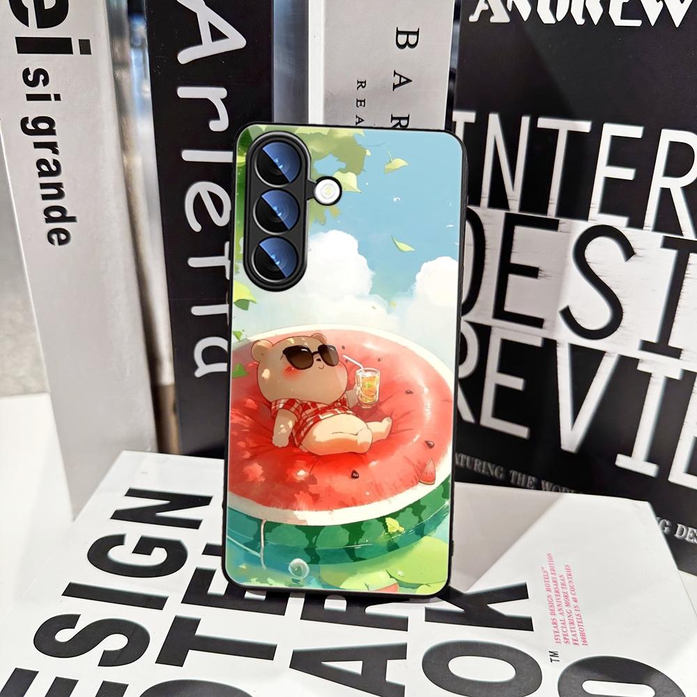 Zomerse Watermeloen Kat Telefo - Pc Case Tempered Glass recensie en prijs