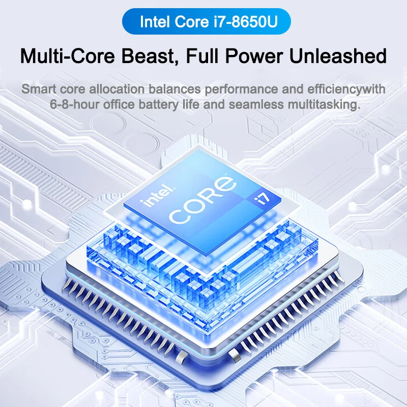 Intel Core i7 8650U 14,1 inch  - Pc Gaming Intel Core I7 recensie en prijs