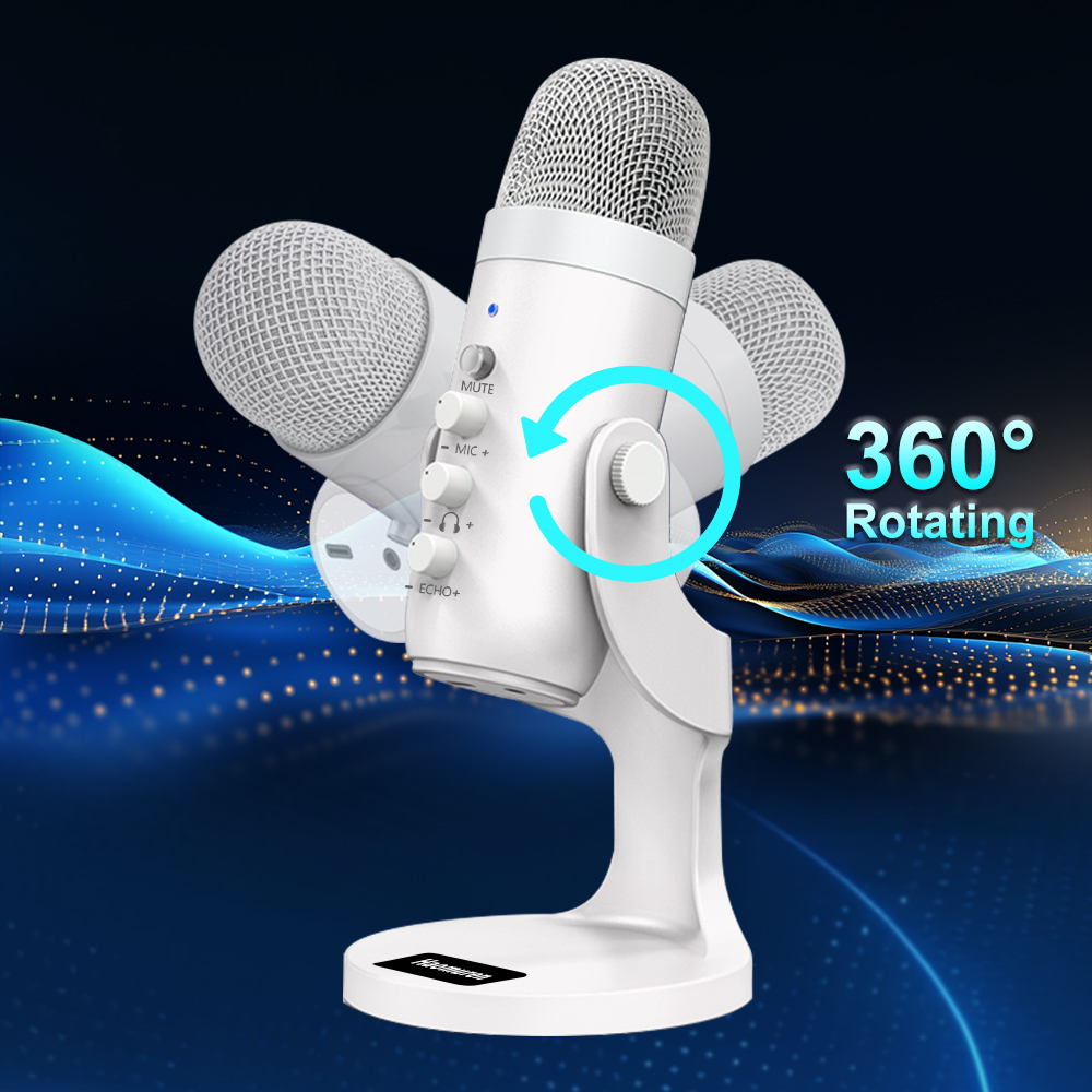 Professionele witte USB-conden - Pc Gaming Youtubers recensie en prijs