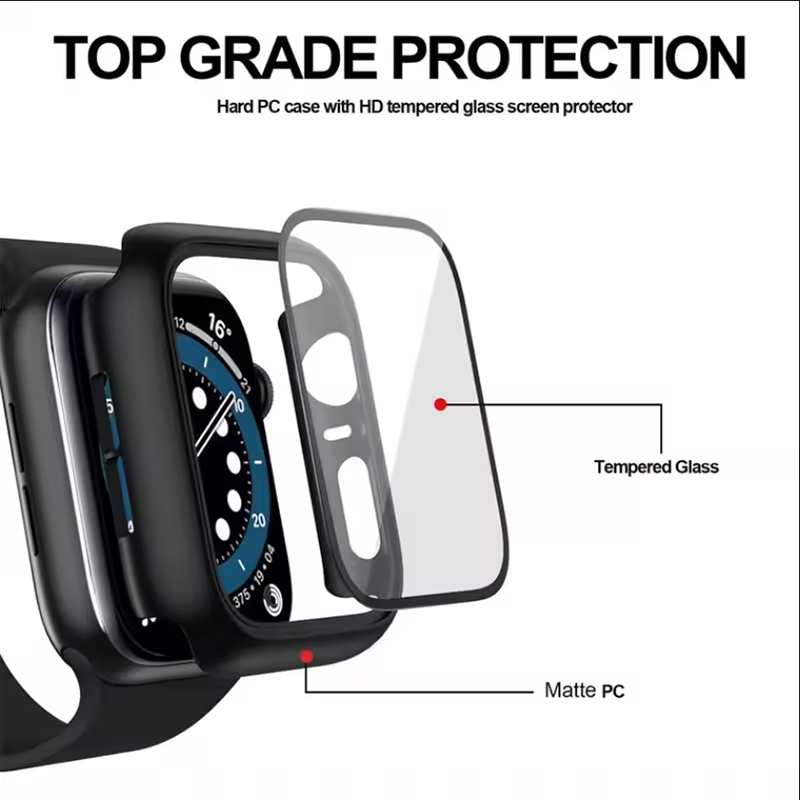 Gehard glas + hoesje voor Appl - Pc Case Tempered Glass recensie en prijs