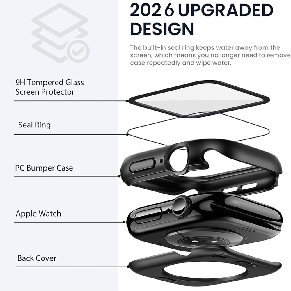360° beschermhoes voor Apple W - Pc Case Tempered Glass recensie en prijs