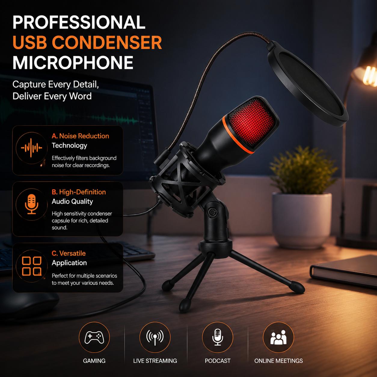 Professionele condensatormicro - Pc Gaming Youtubers recensie en prijs