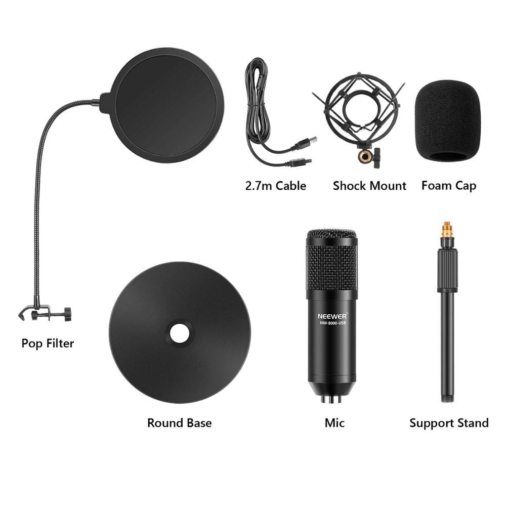 Neewer USB-microfoonkit-Plug&P - Pc Gaming Youtubers recensie en prijs