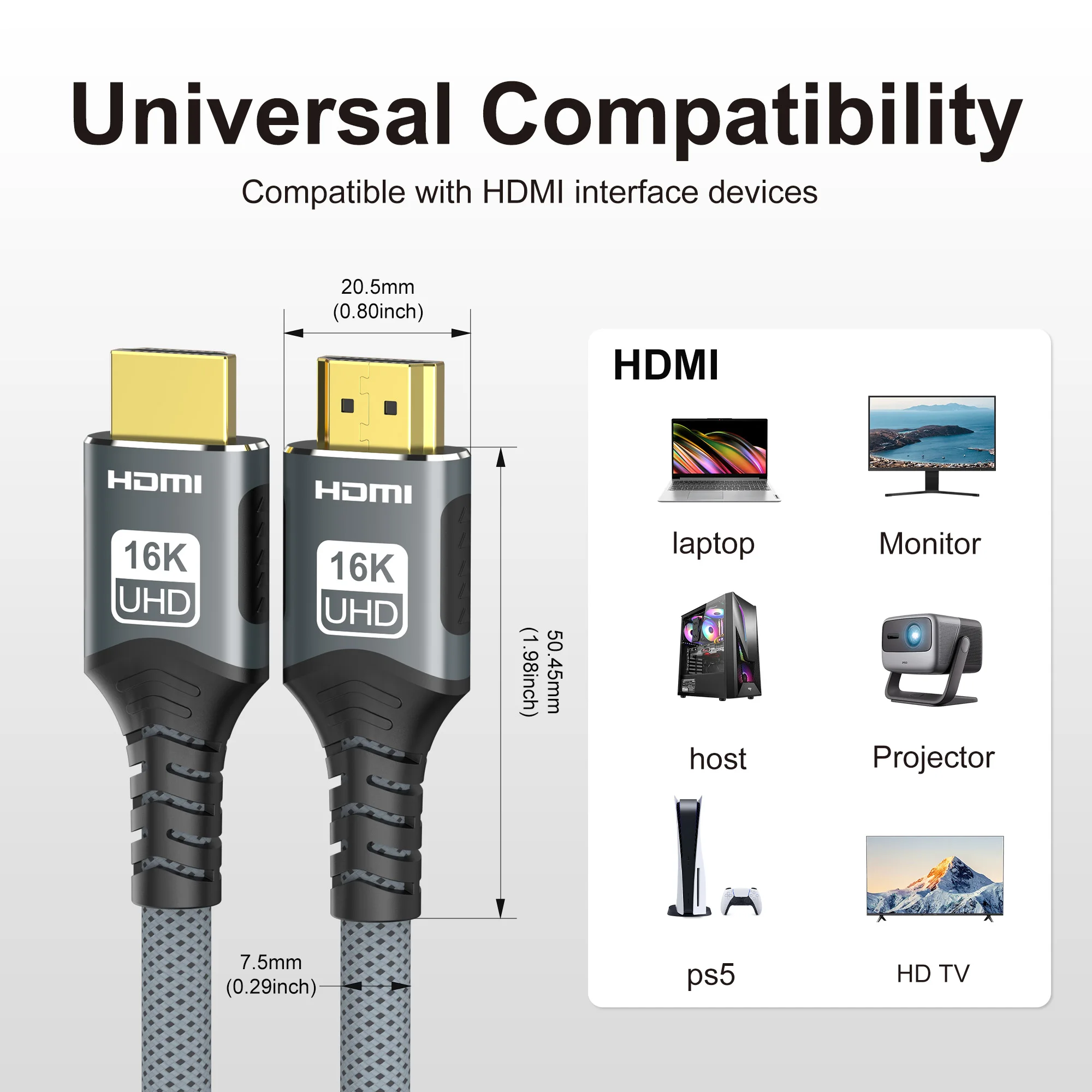 HDMI 2.2/2.1/2.0 Kabel 16K@60H - Pc Gaming Vs Ps5 recensie en prijs