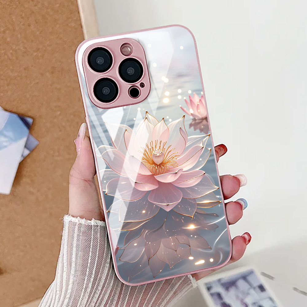 Lotusbloem telefoonhoesje voor - Pc Case Tempered Glass recensie en prijs